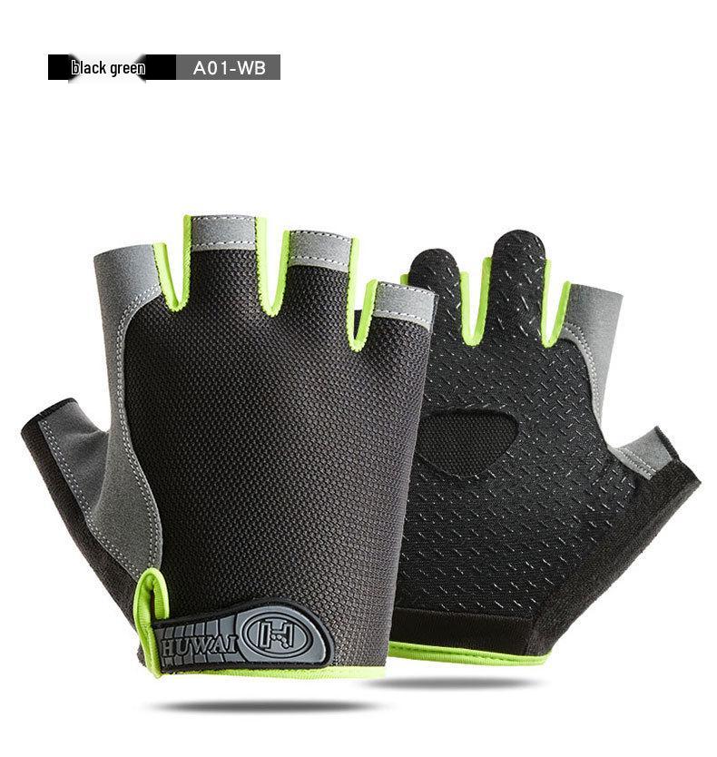 Unisex Half-Vinger Fiets Handschoenen - Antislip, Schokabsorberend, Ademend Mesh voor Sport, Fitness, Klimmen en Rijden