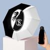 SC Freiburg FC Mini 5 Fold Pocket Umbrella Compact Lightweight Anti UV Rain Sun Protection Umbrella Portable Travel Umbrella