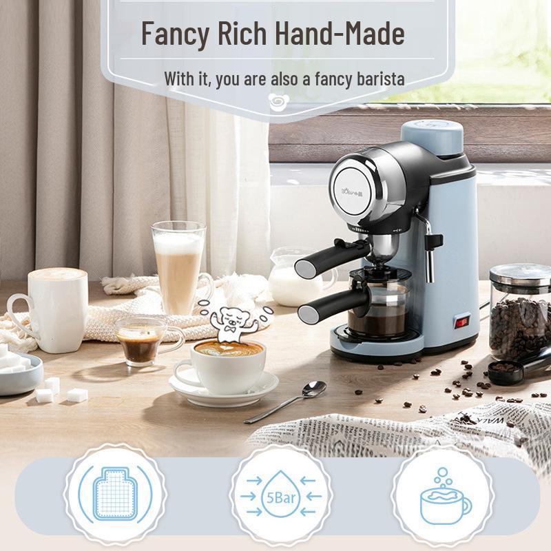 Bear KFJ-A02N1 Espresso Machine: Fully Automatic High-Pressure Coffee Maker for Home & Commercial Use