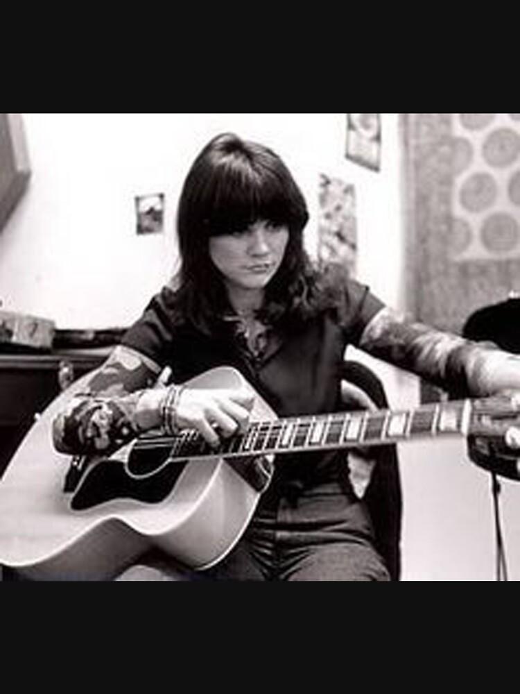 Linda Ronstadt Linda Ronstadt Accoustic Guitar Classic T-Shirt