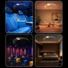 Customizable Brightness Projection 2 in 1 Star Projector Night Light, USB Aurora Moon Scene Lamp with Remote Control Control, 360 Degree Flexible