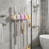 Wall Mounted Macaron Mop Clip Self Adhesive Broom Storage Clip Macaron Mop Holder  for Bathroom