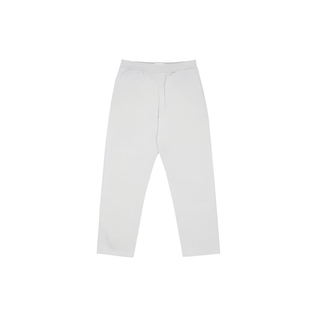 Palace FW22 Dress Sweat Pants Grey Marl Solid Color Elastic Waist Straight Leg Casual Pants Men Bottoms White P23JG107