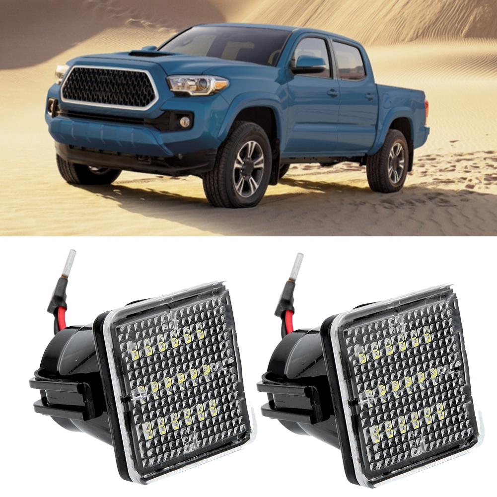 1 par 6000K 18 LED registreringsskyltsbelysning Passar för Toyota Tacoma 2016 2019 DC12V