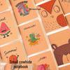 Cartoon Dinosaur Mini Kraft Paper Notepad - Pocket-Sized Lined Notebook for Students