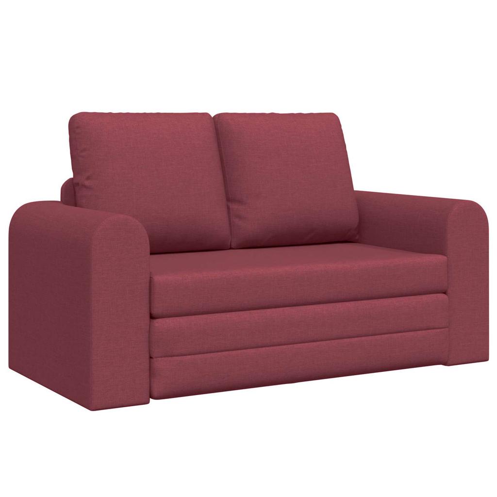 Sleeper Sofa 60 cm Wine Red Fabric