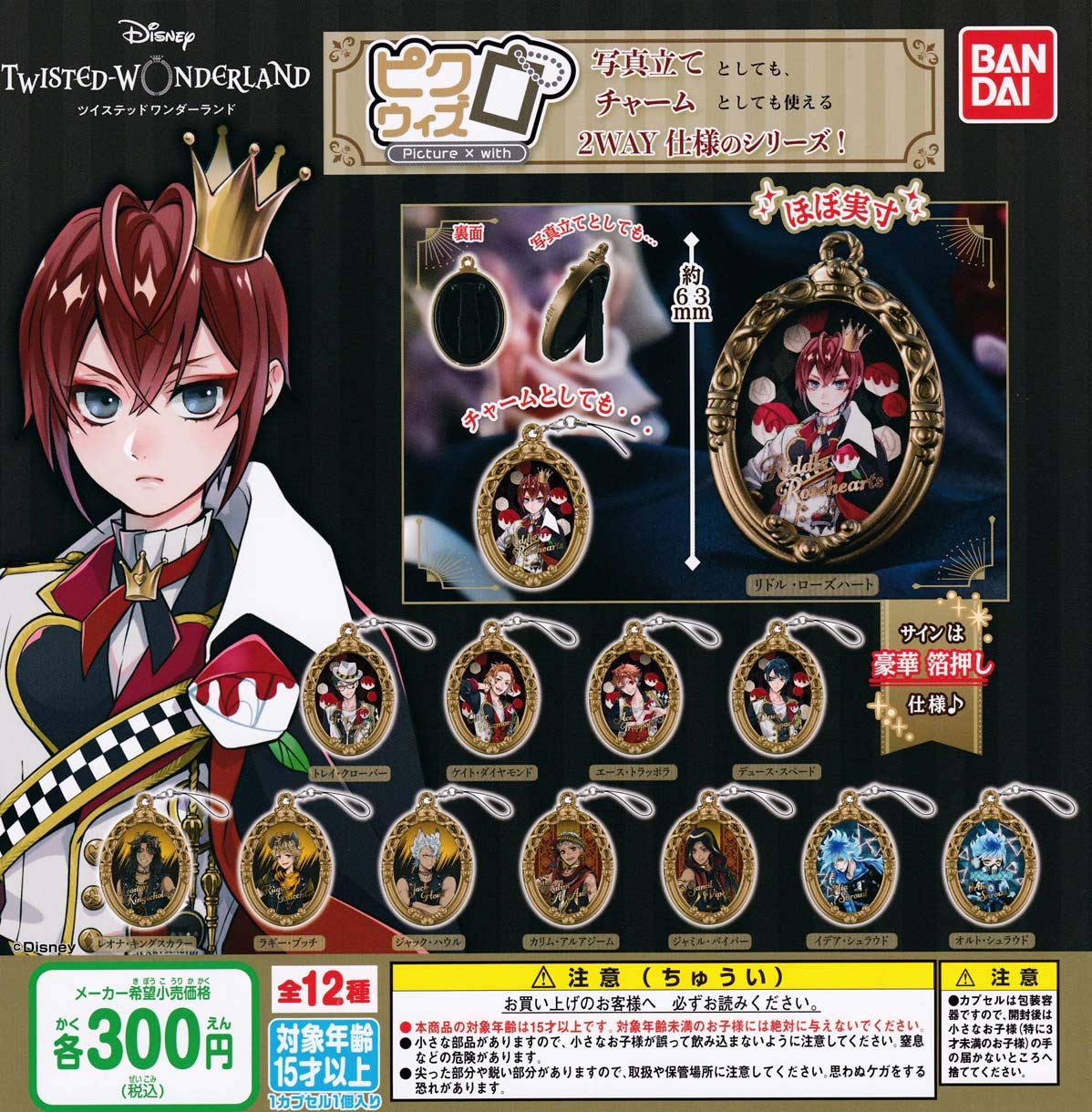 

Disney Twisted Wonderland Picwith типы набор Gacha Gacha Capsule Toy [12 (полный полный)]