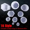 1PC 10 Style Cylindrical Hexagon Silicone Mold DIY Epoxy Resin Casting Mould UV Candle Home Decoration Jewelry Making Tools