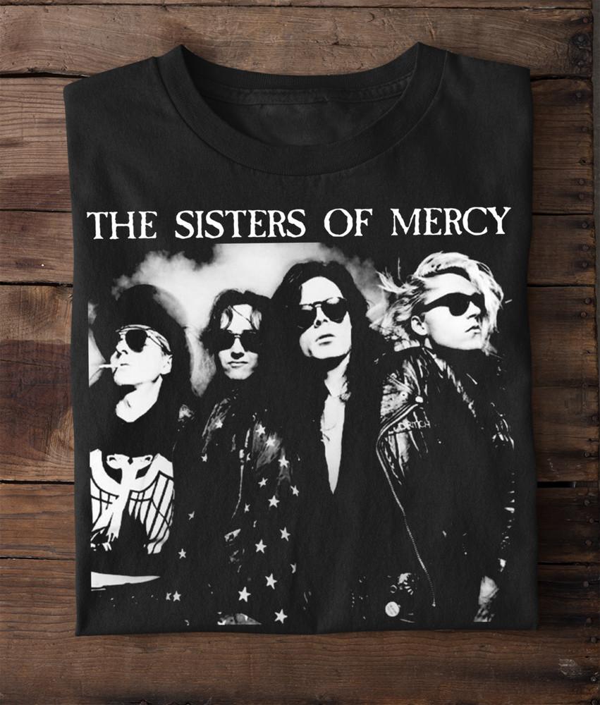 

THE SISTERS OF MERCY T-Shirt Short Sleeve Black Cotton Unisex S to 5XL Unisex T-Shirt XXL