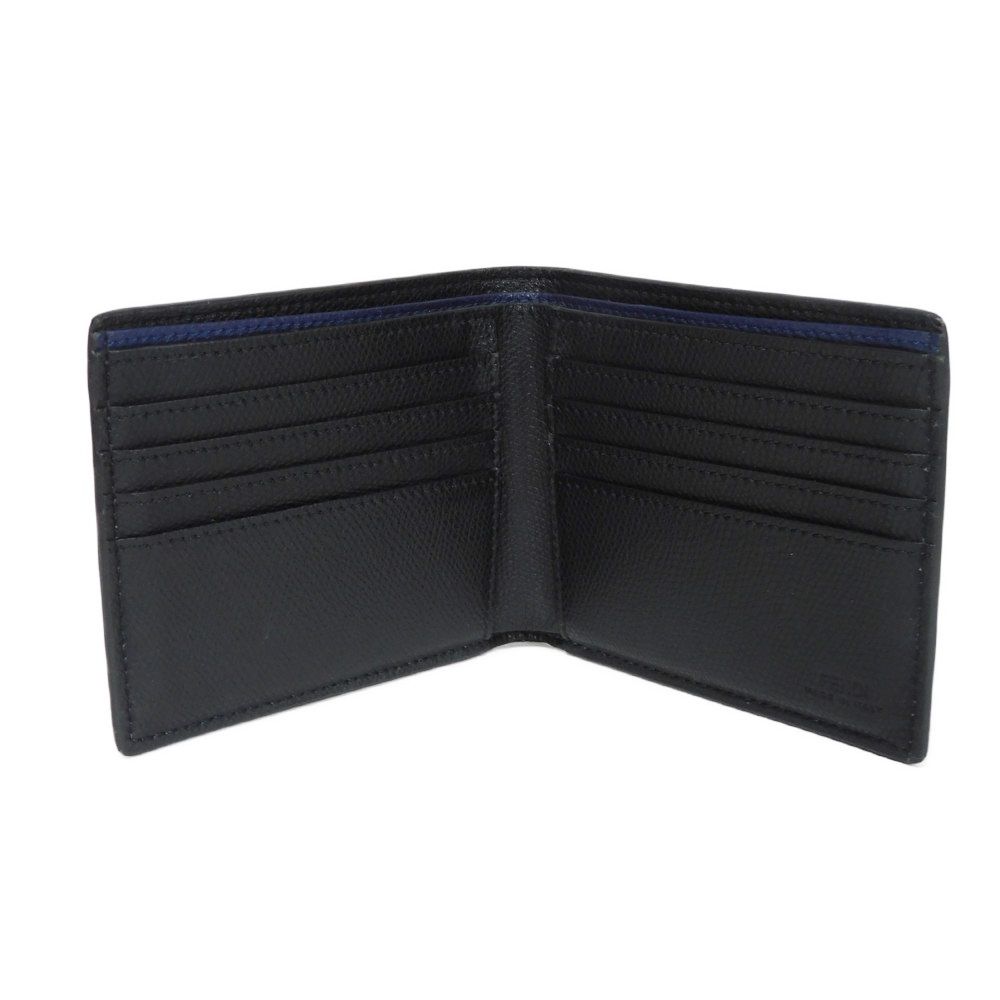 Used Bag Bugs Bifold Wallet (11491) with Eye Motif Multicolor Logo (7M0169 AC9I F0X93 7941) in Black, Men's from Japan