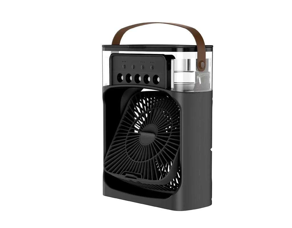 Portable Air Conditioning Fan 3 In 1 Cooling Unit with Color Changing Mood Light Programmable TimerThree Fan Speed and Mist Mode