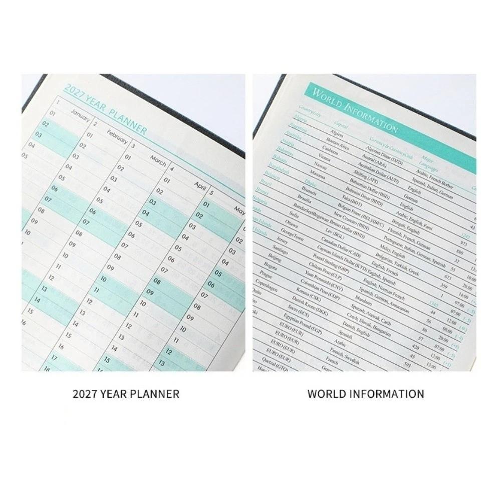 English Edition Agenda Planning Notebook 12 Months Personal Planner Journal  School Office