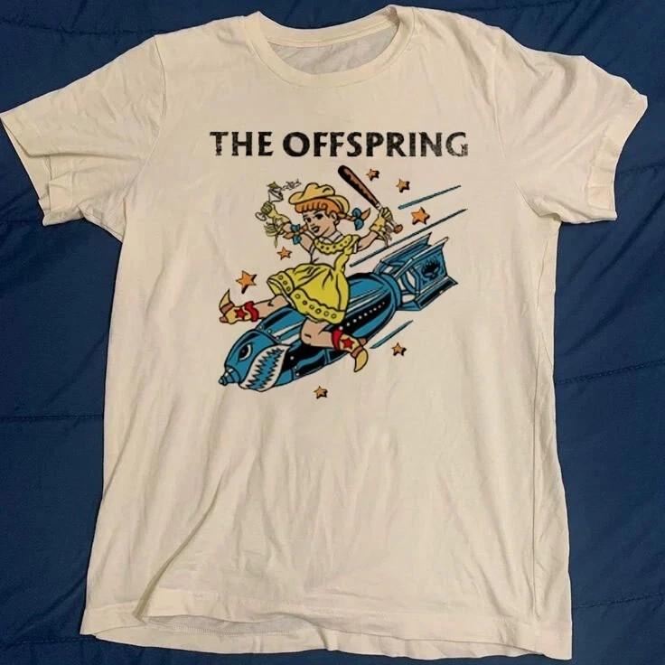 

Vtg style retro The Offspring rock tour short sleeve white color shirt S-5XL Unisex T-Shirt XXXL