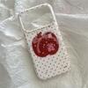 Red Apple Little Rabbit iPhone 14/13 Pro Max Anti-Fall Case