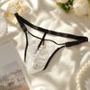 Low Waist Lace Triangle Panties Mesh Transparent Lace Thong Date Night T-back Briefs  Anniversary