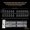120/320Pcs Clear Solid Oval Triangle Square Shape Nail Tools Nail Table Color Card Display DIY Manicure Nail Tips Practice Tools