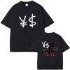 Rapper Kanye West Vultures New Music Album Graphic T Shirts Unisex Wounisex Hip Hop Fashion Oversized Tshirts Malecotton Tshirt Black