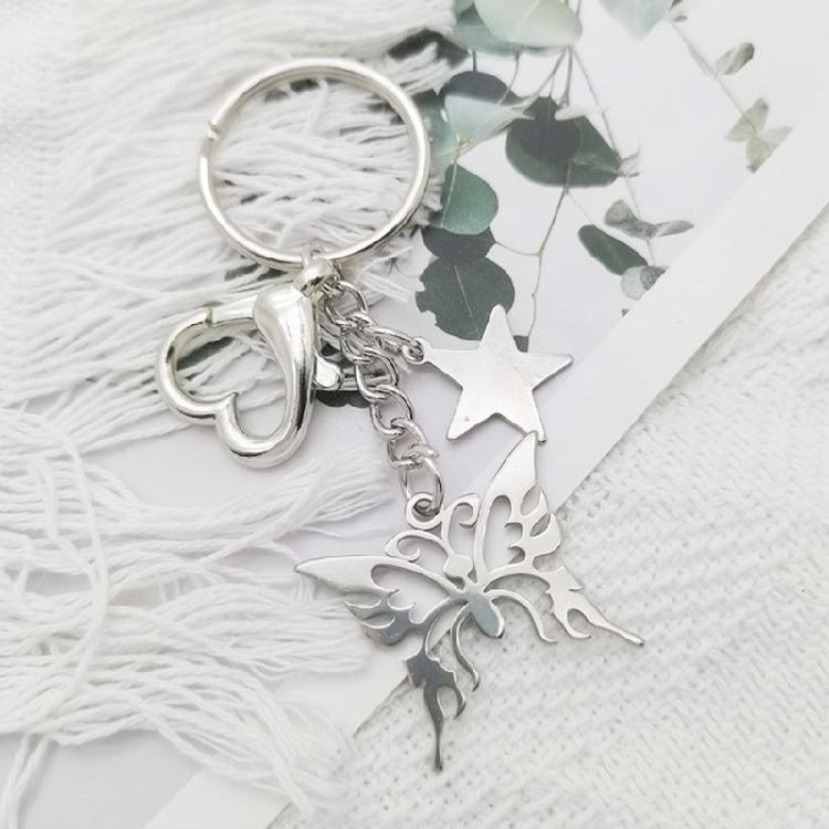Butterflies Star Keychain Fashion Pendant Vintage Aesthetic Accessories Gift