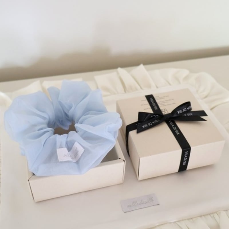 VILLA DE SILK Silk Oganza Scrunchie (6colors)
