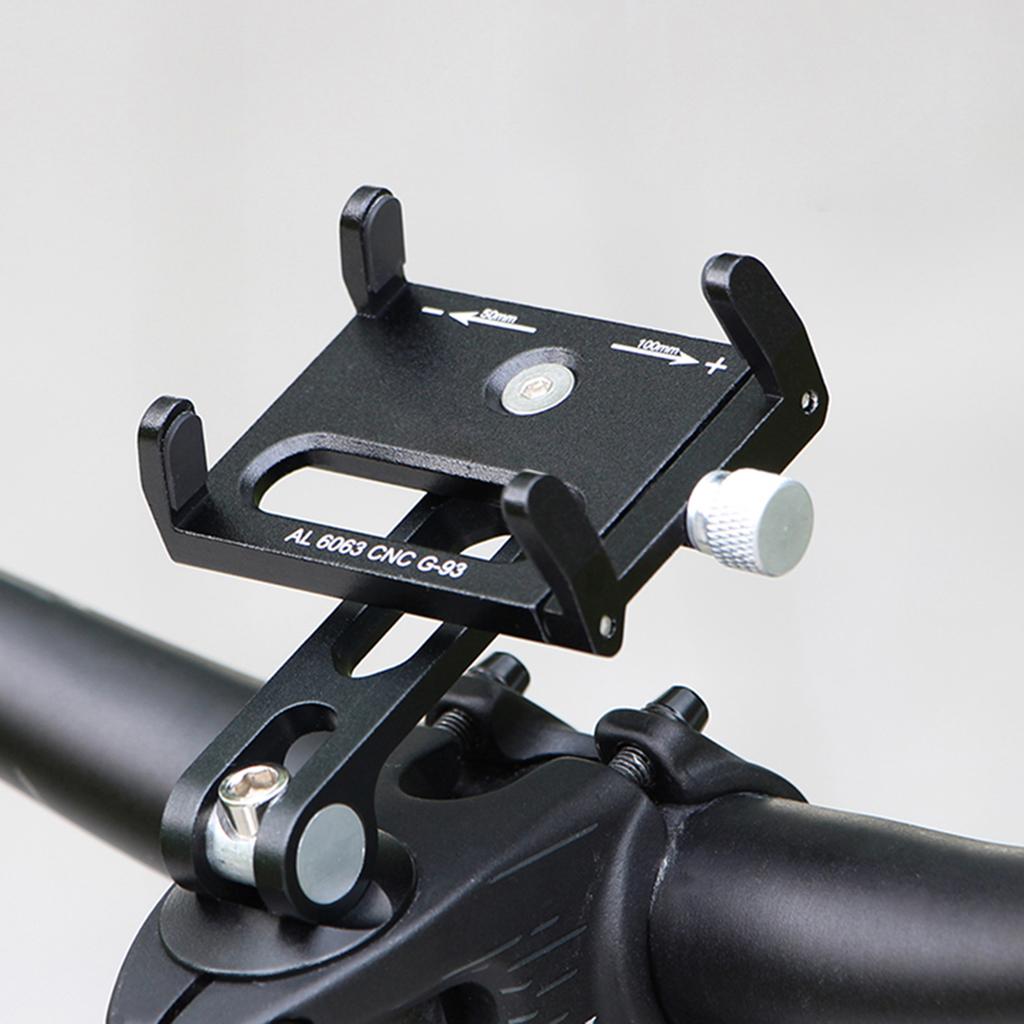 Bike Stem Phone Mount Anti slip Adjustable Aluminum Bicycle Phone Holder for 3.7 7.2In Mobile Phones