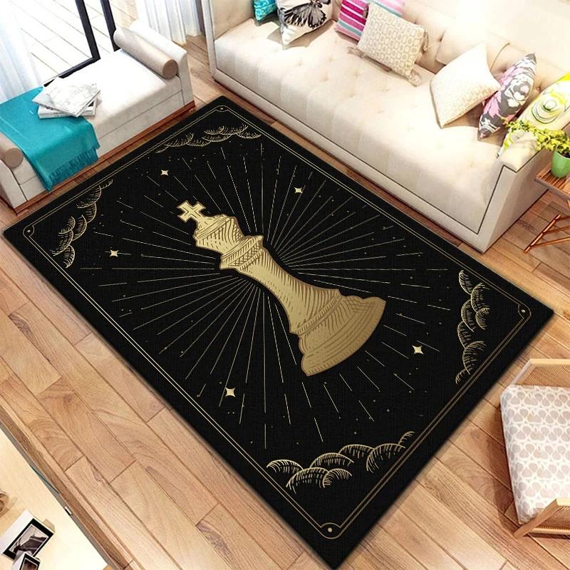 Scale of Justice Magic Astrology Esoteric Carpet for Living Room Rug Bedroom Kitchen Mats Anti-Slip Rugs Yoga Mat Decorative Rug