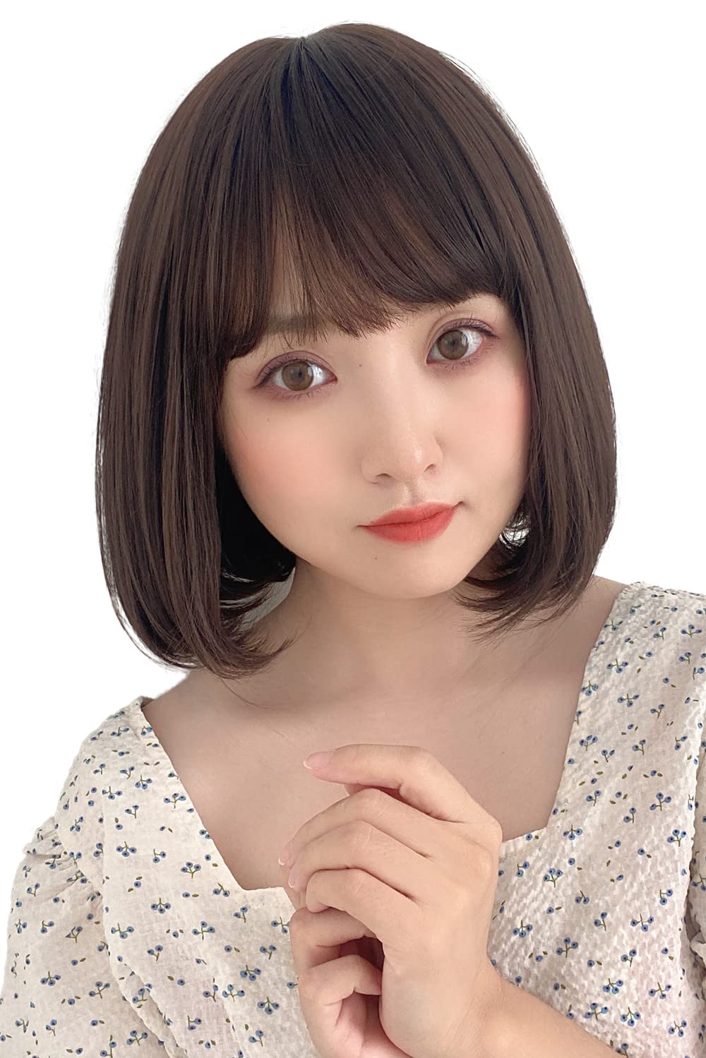 

Brightlara Wig, Bob, Full Wig, Short, Natural, Short Bob, Gradient, Inner Color, hf1443-CR