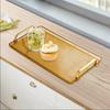 Serving Tray with Handle Bathroom Vanity Organizer Jewelry Storage for Table Centerpiece