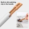 Wall Mounted Toilet Brush, Sanitary Toilet Scrubber with Hole-Free Design And Drainage Base, High-Density Bristles Non-Slip Handle Hygienic Cleaning