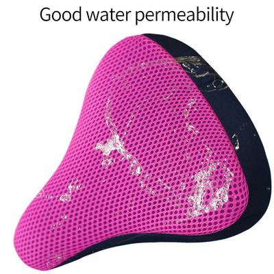 Bicycle Saddle 3D Soft Bike Seat Cover Cycling Silicone Seat Cushion Cycling Breathable Saddle Comfortable Bicycle Bike