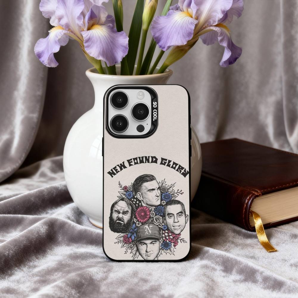 Punk N-New Found Glory Band Phone Case For iPhone17,16,15,14,13,12,11 Plus,Pro Max Candy Silver Plated Inside Cover