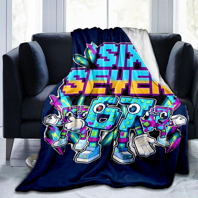 Space Adventure With Six Seven 67 Blanket Suitable for Sofas, Beds, Offices, And Camping - Perfect Gift for Halloween Christmas