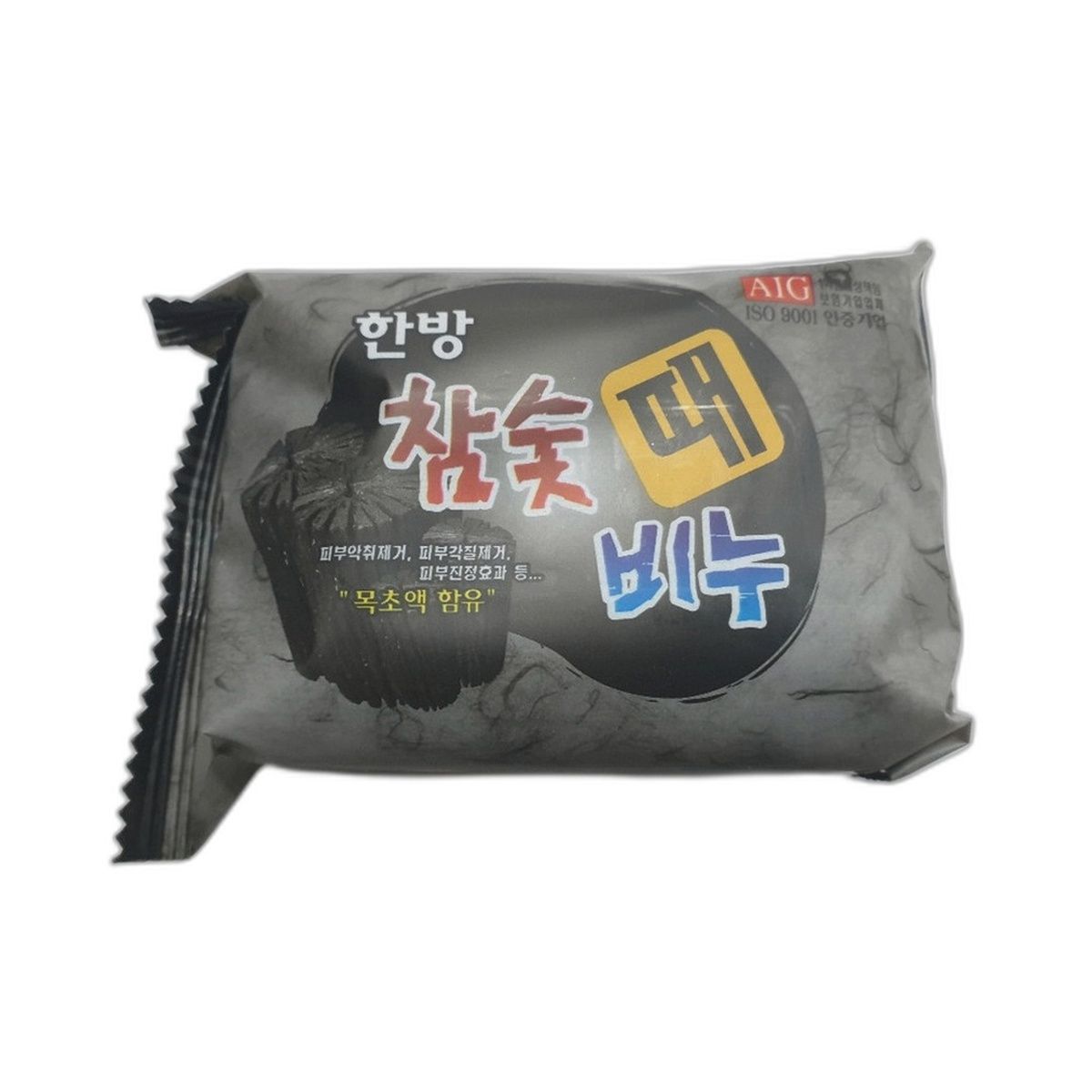 Korean herbal charcoal soap for bathing and exfoliating beauty [WFJIVG5_251115]