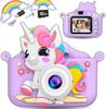 Aparat Cyfrowy fixash Toy 1080P HD 8500 Zdjęć 32GB SD Selfie IPS 8x 5 Jednorożec Ochronny dla Dziewcząt i Nowy Urodziny Boże Narodzenie Japońska Instrukcja