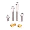 M8 Titanium Bolts Hexagon Head Flanged Screws For Mountain Bike Motorcycle Upgrades Lightweight Fasteners