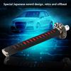 Universal Japanese Sword Car Gear Shift Lever Knob Shifter with 4 Adapters Black   Red