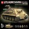 WWII Military Tiger & Panther Tank Building Blocks - Armored Vehicle Assembly Toy Gift
