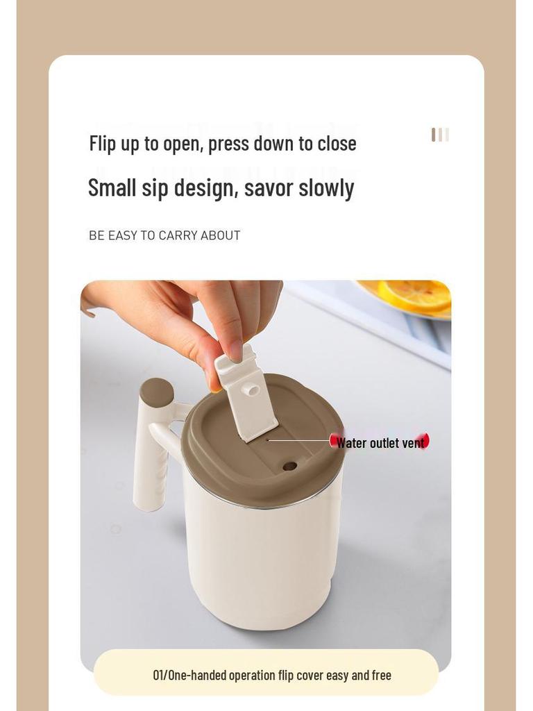 304 Stainless Steel Travel Mug with Lid - Multi-purpose Coffee, Tea, & Office Cup