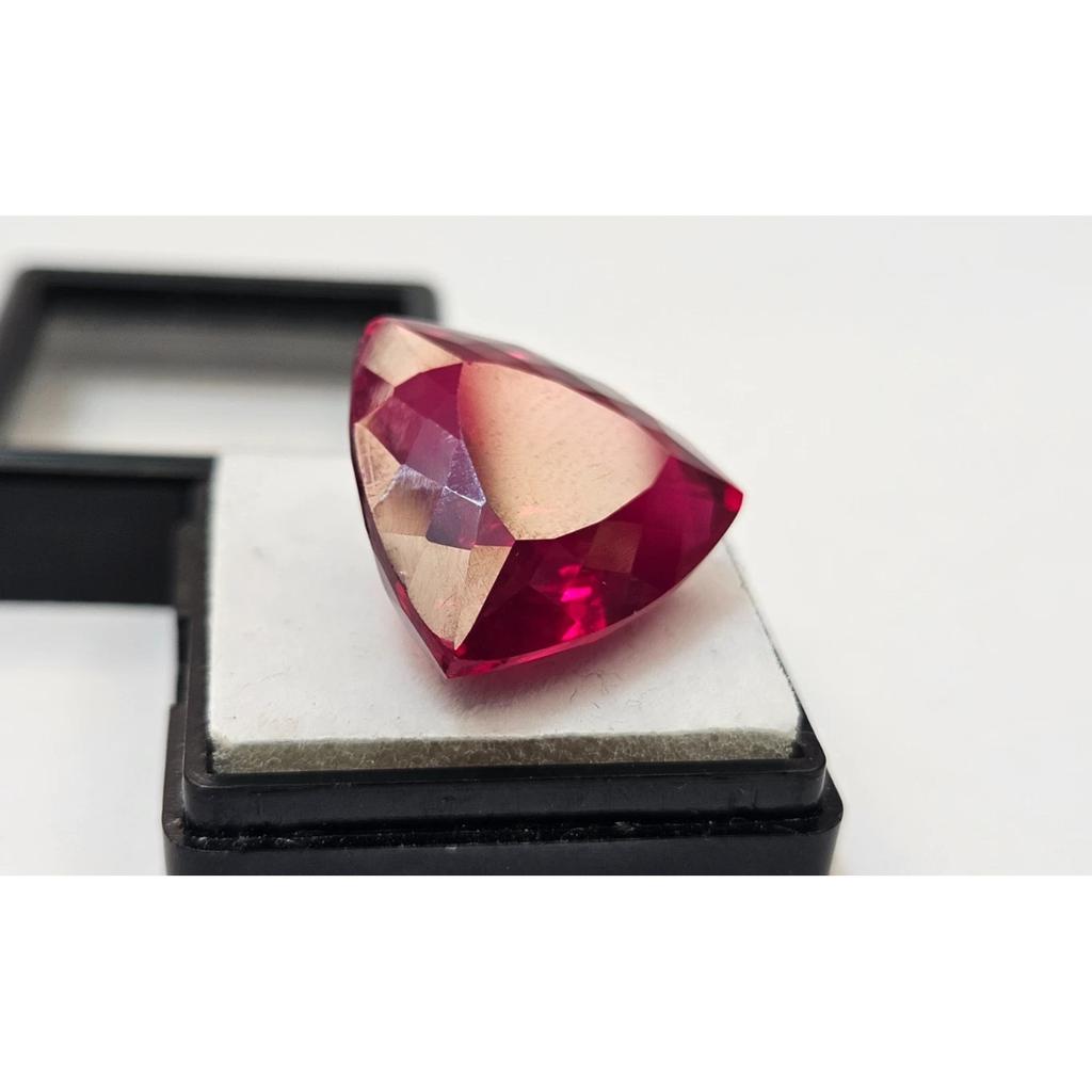 Certified Ruby Red Trillion Cut 30 Ct Top Quality Loose Gemstone