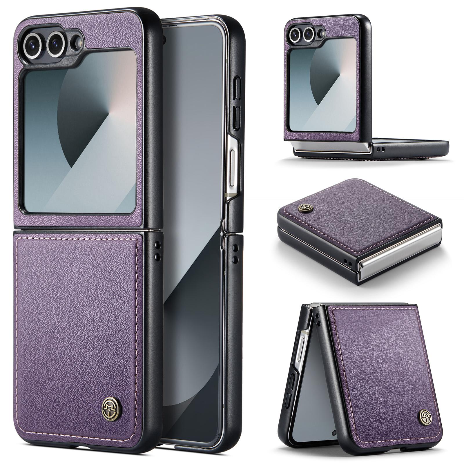 

For Samsung Galaxy Z Flip7 FE 5G Case CASEME 023 Series RFID Blocking Glossy Stand Phone Cover