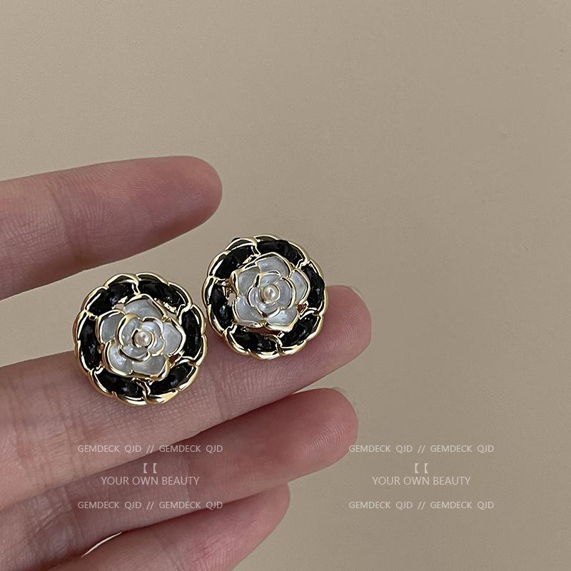 Korean Pearl Tassel Earrings with Silver Needle
