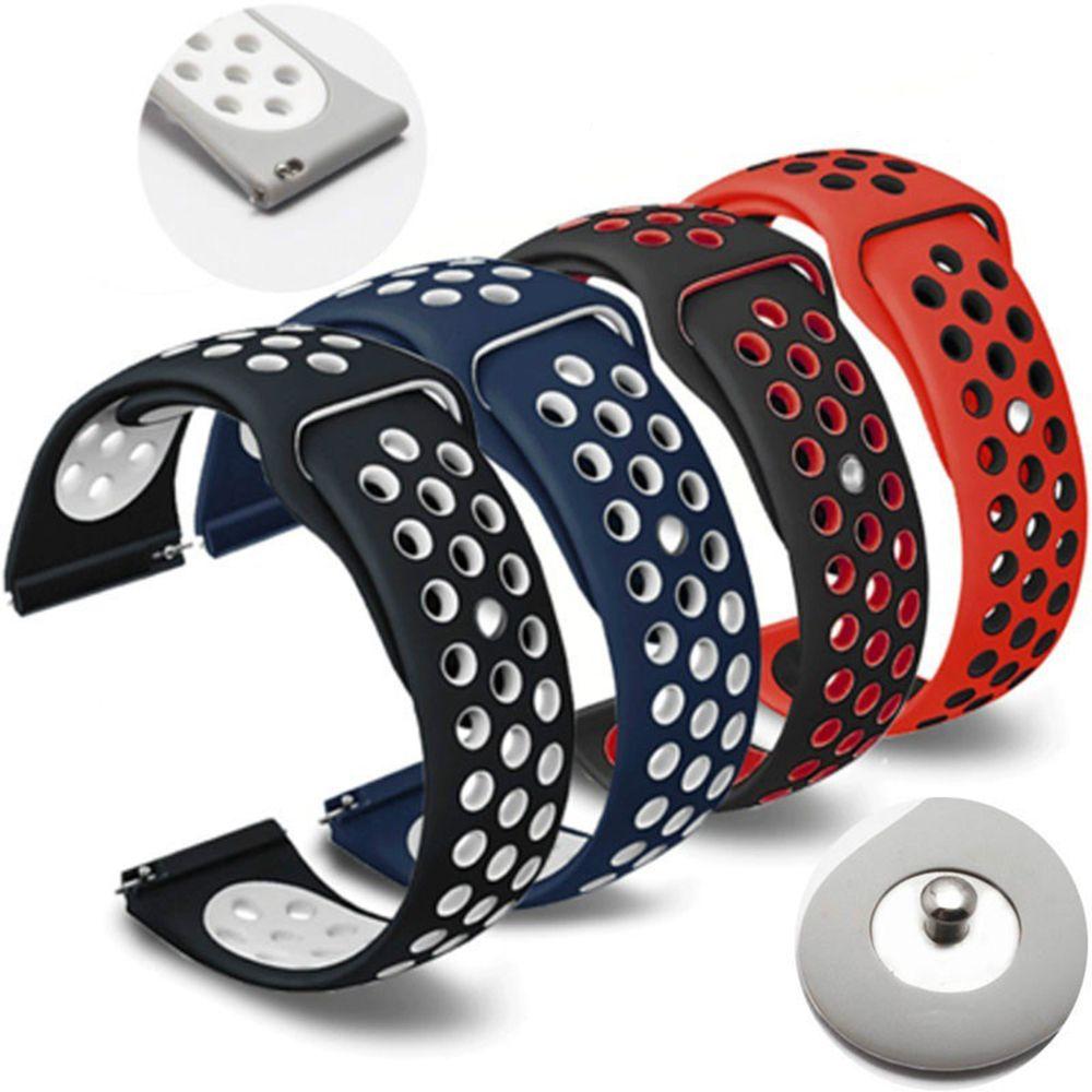 

Новые аксессуары двухцветный браслет 20 мм/22 мм сменный силиконовый ремешок 22MM зелёный/чёрный