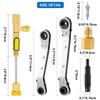 HVAC Maintenance Tool Kit with Valves Cores Removal Tool And Hex Adapters HVAC Service Wrench For Refrigeration Systems