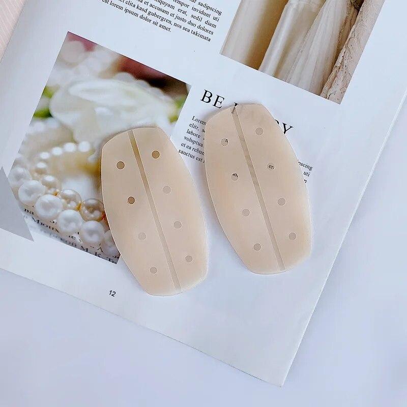 

1 пара женских силиконовых бретелей для бюстгальтера, декомпрессионные противоскользящие подплечники, держатели для нижнего белья, подплечники, аксессуары, подплечники 1Pair бежевый