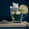 Yousheng Silicone Tea Infuser Cat Shaped Strainer Loose Leaf Tea Brewer Cute Cartoon Tea Filter for Home Office