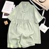 Men's Cloud Cotton Solid Color Short Sleeve Pajama Set
