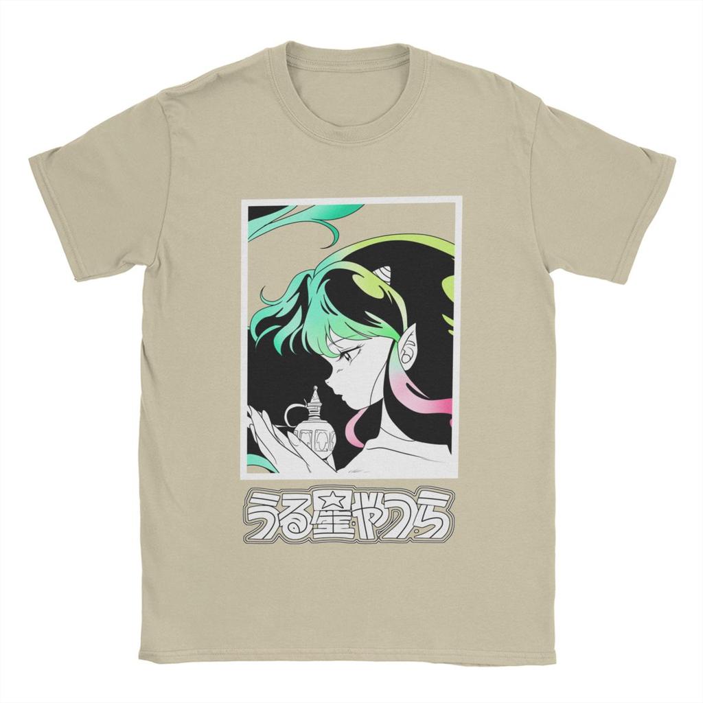 Men's T-Shirts Urusei Yatsura Lum Fun Cotton Tees Short Sleeve Anime T Shirts Round Collar Clothes Adult