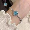 Zircon Rose Pendant Bracelet Light Luxury Exquisite Temperament Bracelet Niche Versatile High Sense Fashion Jewelry Women