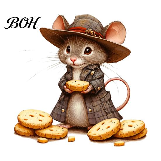 Cute Animal Wall Murals Cartoon Mouse Sticker, Fairy Tale Decal, PVC Waterproof Removable Vinyl Stickers Art Decors, Self Adhesive Mural for