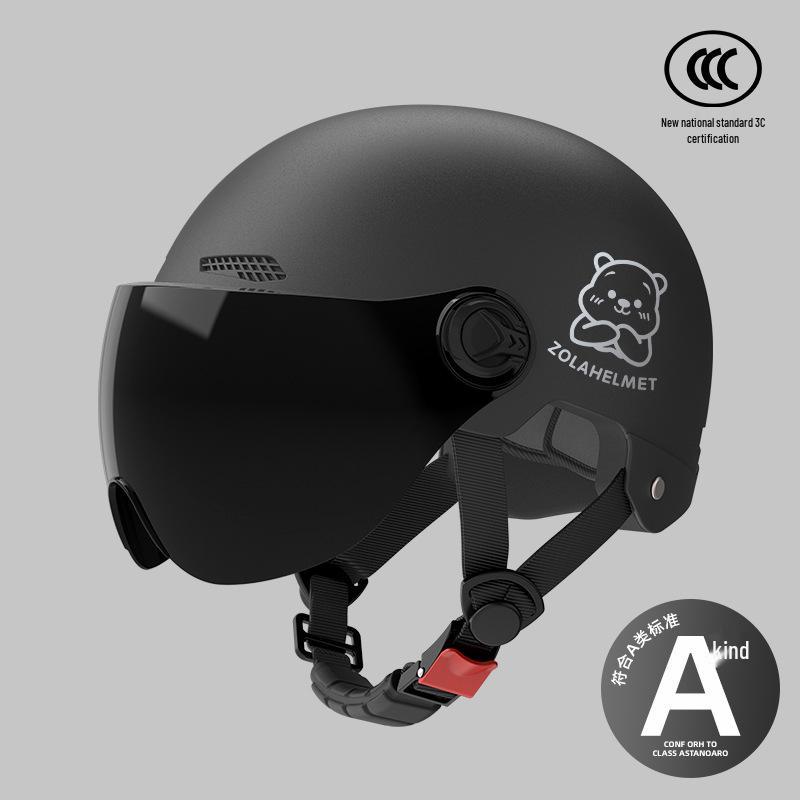 Women's Lightweight Ventilated Electric Scooter Helmet with Sun & Ear Protection - All-Season 3C Certified Half Helmet