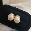 High-Quality Pearl Jewelry Set Women Zircon Stud Earrings Ring Pendant 8-9mm Freshwater